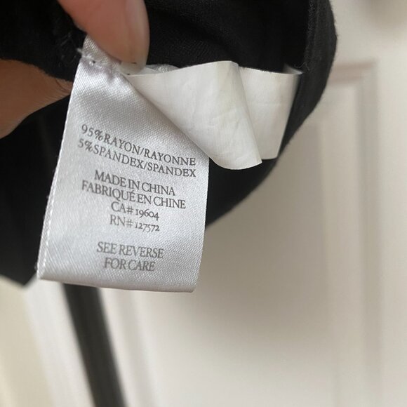 New Black Stretch Swirl Zippers Short Sleeve Crew Neck Night T-Shirt Mini Dress - Picture 4 of 5